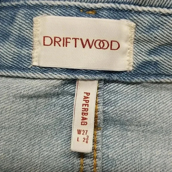 {Driftwood} Paperbag Short Stencil Light Wash - Picture 12 of 13